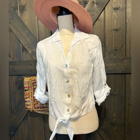 Italian Linen Top - Picture 7 of 13